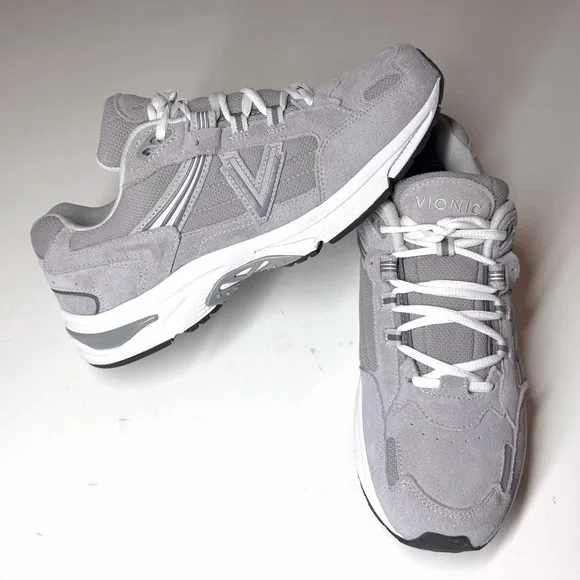 Vionic Men's 23Walk 2.0 Casual Sneaker Gray / White Size- 10.5 Wide - Picture 3 of 9